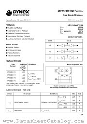 MP03/260-10 datasheet pdf Dynex Semiconductor