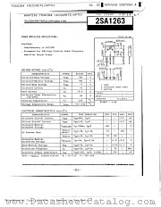 2SA1263 datasheet pdf TOSHIBA