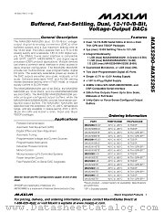 MAX5295EUE datasheet pdf MAXIM - Dallas Semiconductor