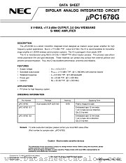 UPC1678GV datasheet pdf NEC