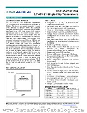 DS21554L datasheet pdf MAXIM - Dallas Semiconductor