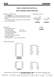 NJM2384D datasheet pdf New Japan Radio