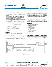 GF9320 datasheet pdf Gennum Corporation