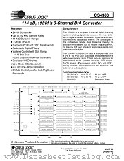 CS4383-BQ datasheet pdf Cirrus Logic