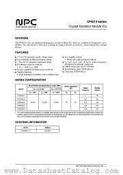 CF5014AL2 datasheet pdf Nippon Precision Circuits Inc