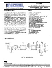 MIC2526-2BN datasheet pdf Micrel Semiconductor