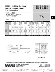 1N6519 datasheet pdf Voltage Multipliers