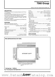 M37560M2-XXXGP datasheet pdf Mitsubishi Electric Corporation