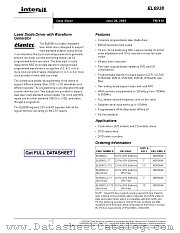 EL6938CLZ-T13 datasheet pdf Intersil