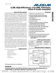 MAX9759ETE+ datasheet pdf MAXIM - Dallas Semiconductor