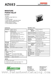 AZ683-1C-6A datasheet pdf ZETTLER electronics
