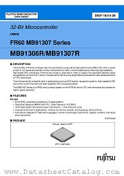MB91V307RCR datasheet pdf Fujitsu Microelectronics