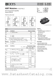 VIO130-06P1 datasheet pdf IXYS Corporation