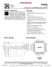 ICS8725 datasheet pdf Integrated Circuit Systems