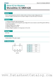 MM1426 datasheet pdf Mitsumi Electric