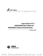MSM38S0000 datasheet pdf OKI electronic components