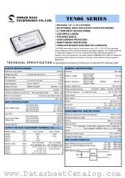 TEN06-48D12 datasheet pdf Power Mate Technology