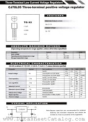 CJ78L05 datasheet pdf Unknow