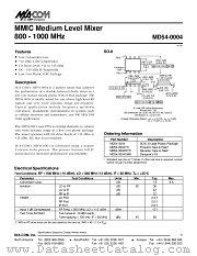 MD54-0004TR datasheet pdf Tyco Electronics