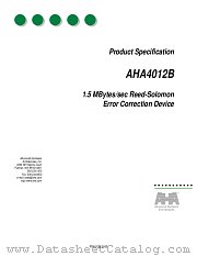 AHA4012B datasheet pdf Advanced Hardware Architectures