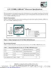 AMD K6 datasheet pdf Advanced Micro Devices