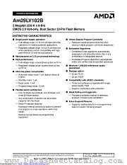 AM29LV102B datasheet pdf Advanced Micro Devices