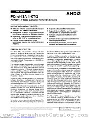 PCNET-ISAII-KT/2 datasheet pdf Advanced Micro Devices