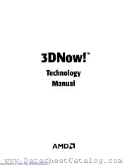 3DNOW datasheet pdf Advanced Micro Devices