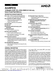 AM29F016 datasheet pdf Advanced Micro Devices