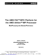 AMD-760 MPX datasheet pdf Advanced Micro Devices