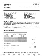AMS1117 datasheet pdf Advanced Monolithic Systems