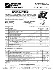 APT10025JLC datasheet pdf Advanced Power Technology