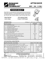 APT5019HVR datasheet pdf Advanced Power Technology