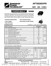 APT5020SVFR datasheet pdf Advanced Power Technology