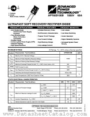 APT60D100B datasheet pdf Advanced Power Technology