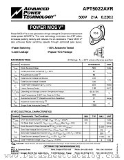 APT5022AVR datasheet pdf Advanced Power Technology