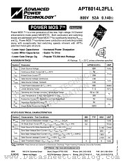 APT8014L2FLL datasheet pdf Advanced Power Technology