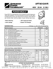 APT4015AVR datasheet pdf Advanced Power Technology