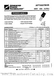 APT5027BVR datasheet pdf Advanced Power Technology