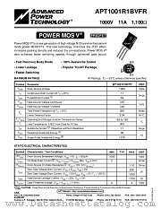 APT1001R1BVFR datasheet pdf Advanced Power Technology