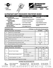 APT15D30C datasheet pdf Advanced Power Technology