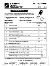 APT20GT60BR datasheet pdf Advanced Power Technology