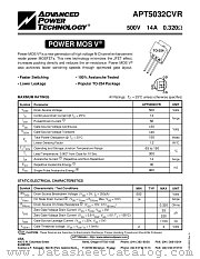 APT5032CVR datasheet pdf Advanced Power Technology
