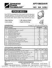 APT10M30AVR datasheet pdf Advanced Power Technology