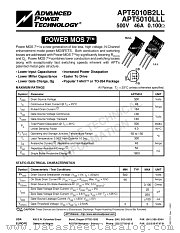 APT5010B2LL datasheet pdf Advanced Power Technology