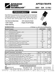 APT5017BVFR datasheet pdf Advanced Power Technology