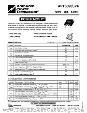 APT5028SVR datasheet pdf Advanced Power Technology