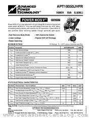 APT10050JVFR datasheet pdf Advanced Power Technology