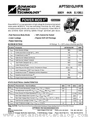 APT5010JVFR datasheet pdf Advanced Power Technology