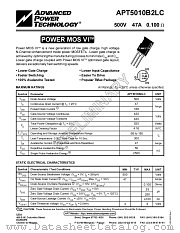 APT5010B2LC datasheet pdf Advanced Power Technology